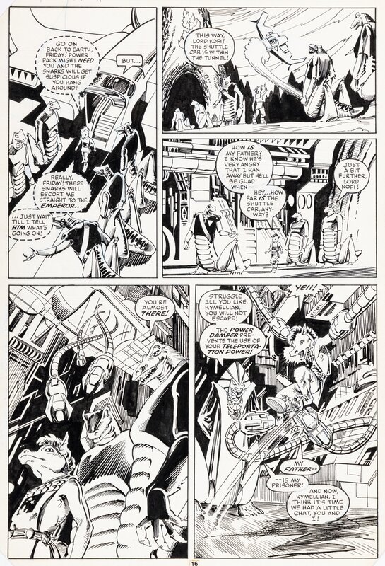 Jon Bogdanove, Bob Wiacek, Louise Simonson, Power Pack - T22 p.16 - Planche originale