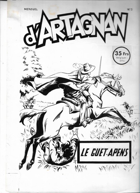 Moreau de Tours, Maurice Toussaint, Couverture du n°3 de D'Artagnan 