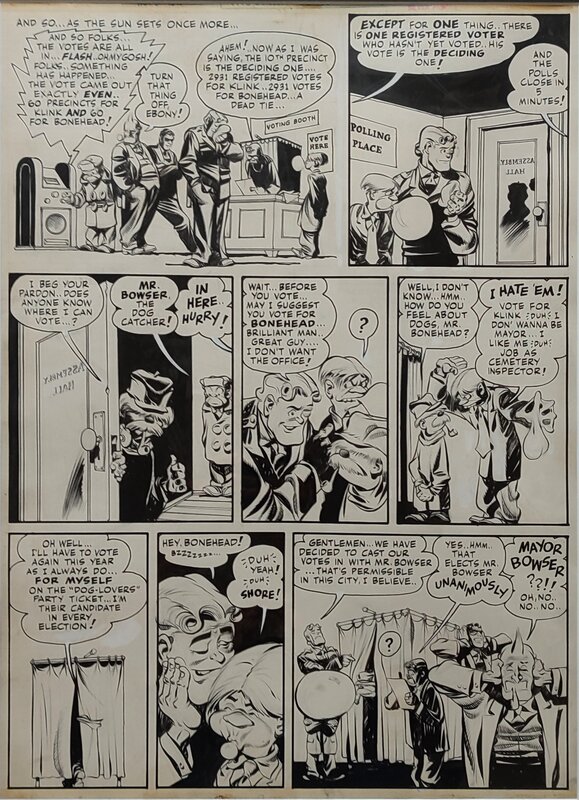 The SPIRIT par Will Eisner, Jerry Grandenetti - Planche originale