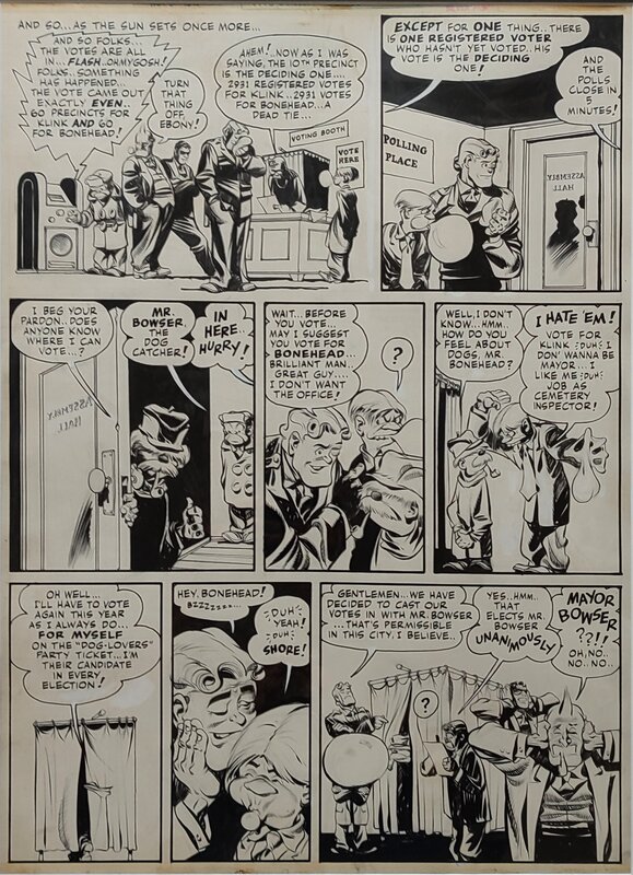 The SPIRIT par Will Eisner, Jerry Grandenetti - Planche originale