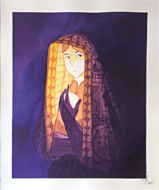 L'orbe by Cy - Original Illustration