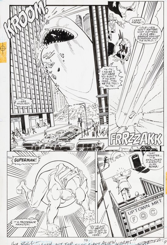 Jon Bogdanove, Hilary Barta, Superman : the Man of steel - T12 p19 - Planche originale