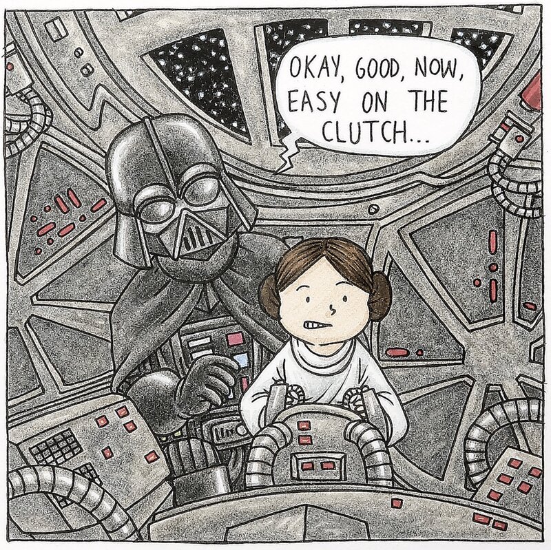 For sale - Jeffrey Brown, Vader’s Little Princess, Page #14 - Comic Strip