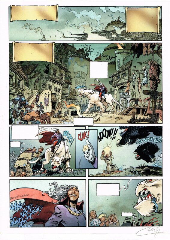 Lanfeust de Troy by Claude Guth - Color guide