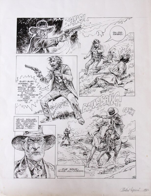 Paolo Eleuteri Serpieri, L'indiana bianca - L'Indienne blanche - Comic Strip