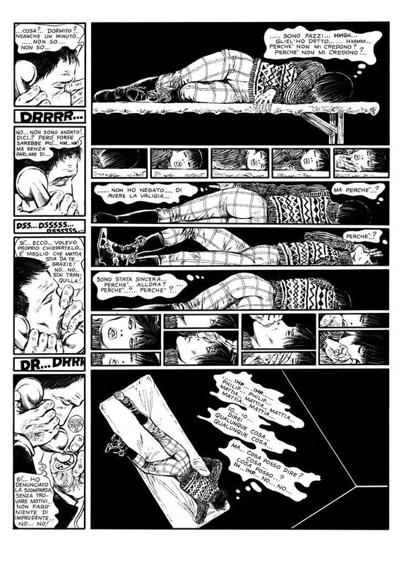 Guido Crepax, Valentina moscacieca - Planche originale