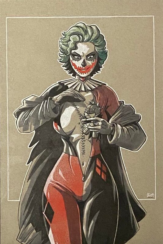 Harley Quinn Doomed par Sym - Illustration originale