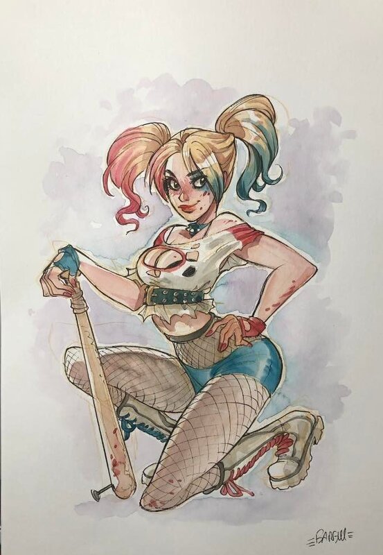 Harley Quinn vue par Barbucci - Original Illustration