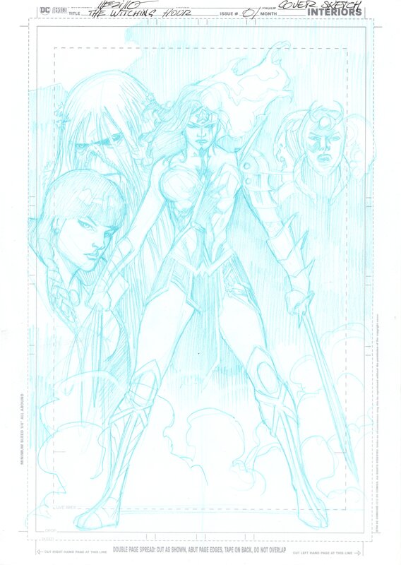 Jesus Merino, The Witching hour #01 unpublished cover - Original art