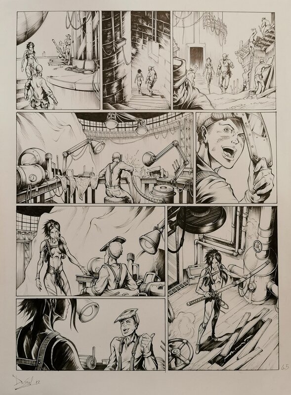 Dascal, Milenia 1 - original publié - planche 45 - Comic Strip