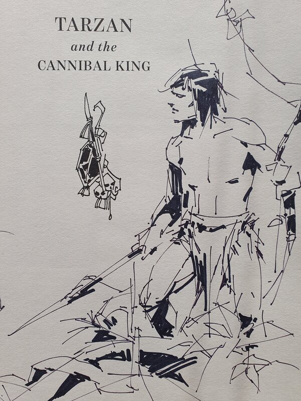 Alex Niño, Tarzan and the Cannibal King - Sketch