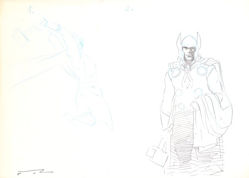 Thor par Esad Ribic - Œuvre originale