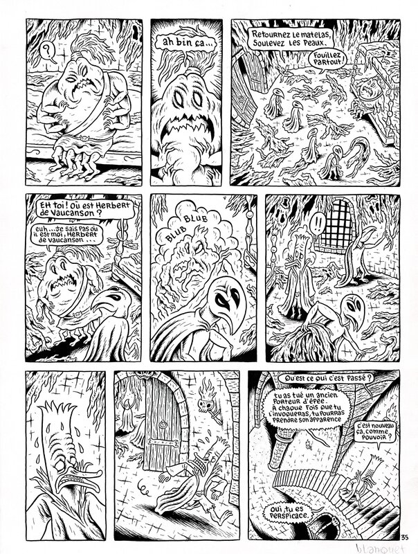Stéphane Blanquet, Joann Sfar, Lewis Trondheim, Donjon Monsters - Le noir seigneur pl - Comic Strip