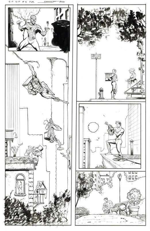 Juan E. Ferreyra, Spider Man Spine Tingling #2 - Planche originale