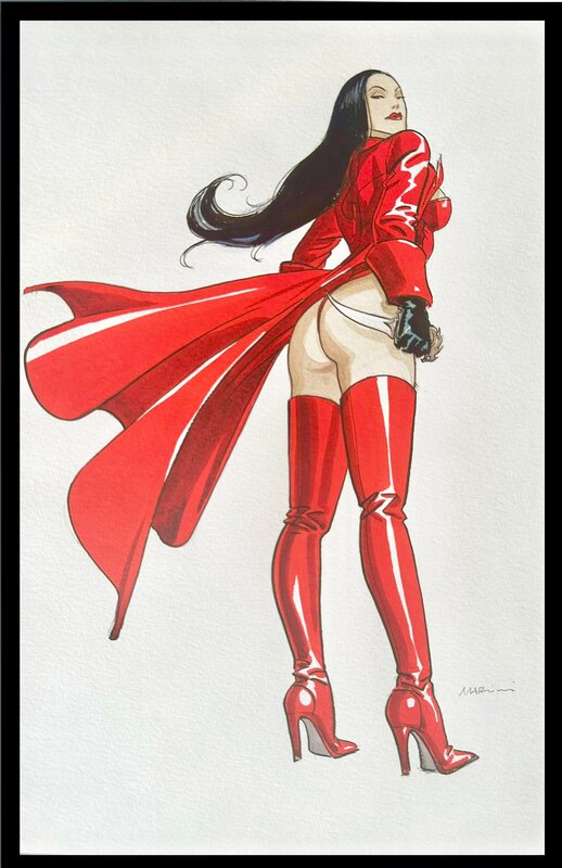 For sale - Enrico Marini, Rapaces - Ex Libris - Camilla - Original Illustration