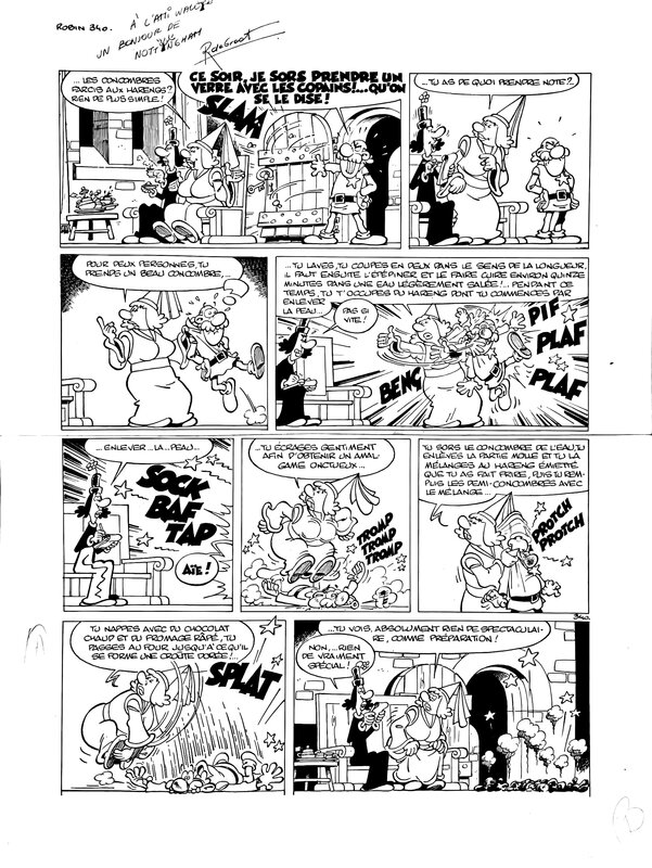 Turk, Bob De Groot, ROBIN DUBOIS album 2 Le Fond de l’Air est Bête  (gag 340 Cuit à Poing...) - Comic Strip