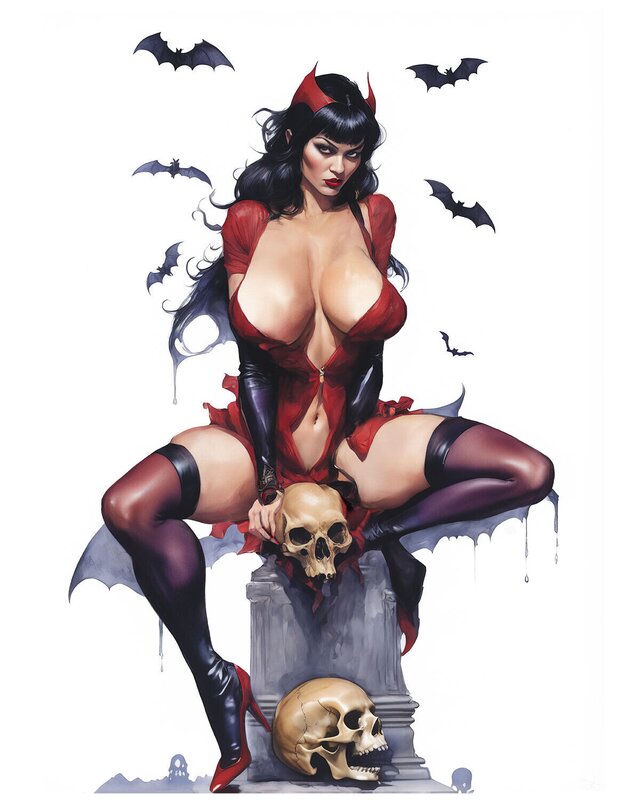 Vampirella par Herpel - Illustration originale