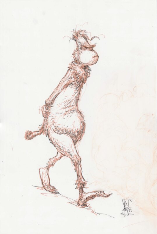 For sale - Peter De Sève, Grinch early character study - Sketch