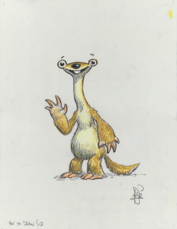 For sale - Peter De Sève, Ice Age “How to draw Sid” - Sketch