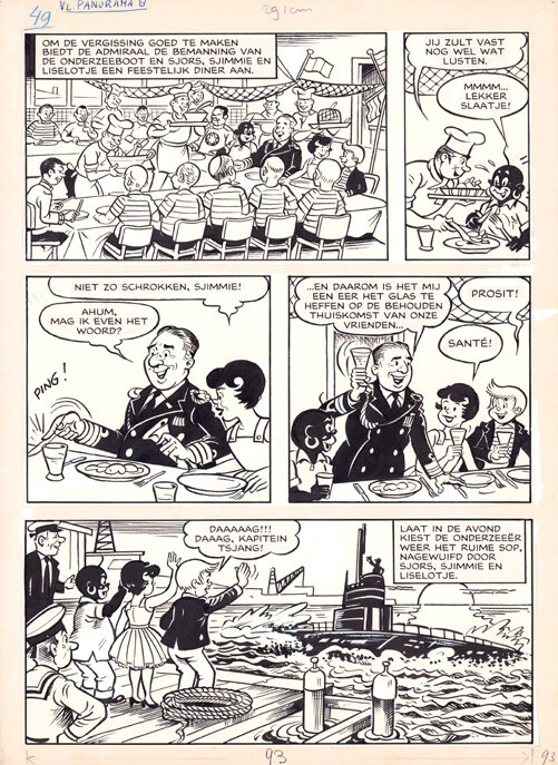 Frans Piët | 1966 | Sjors en Sjimmie De geheimzinnige duikboot - Comic Strip