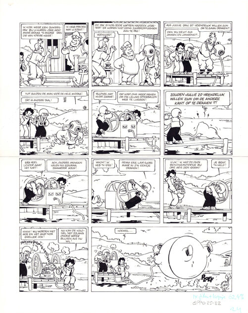 Robert van der Kroft | 1983 | Sjors en Sjimmie draaien er niet omheen (Eppo 25) - Comic Strip