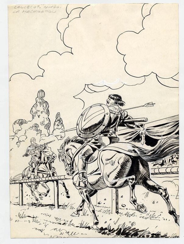 Santo D'Amico, Couverture du n°144 de Lancelot - Original Cover