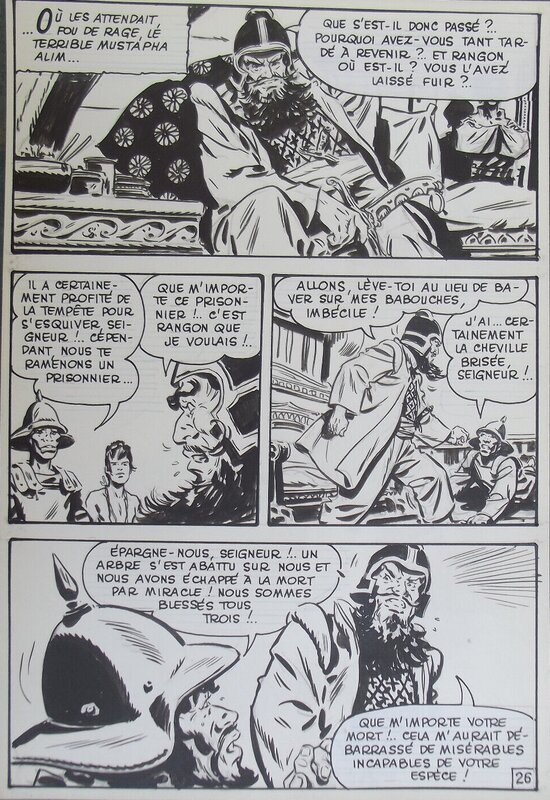 Stelio Fenzo, Tiki - parution dans Lancelot n°72 ( Mon journal) - Planche originale