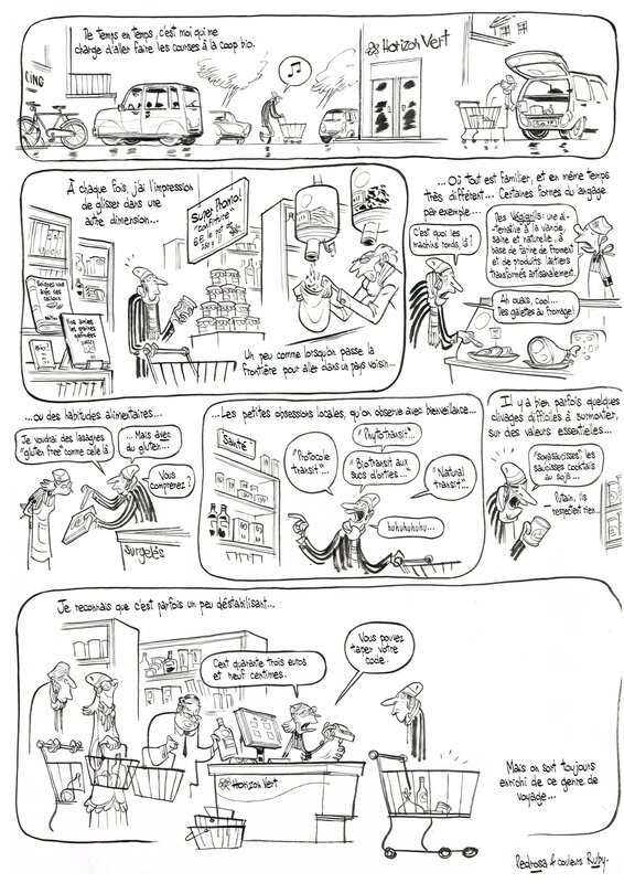 Auto BIO 2 par Cyril Pedrosa - Planche originale