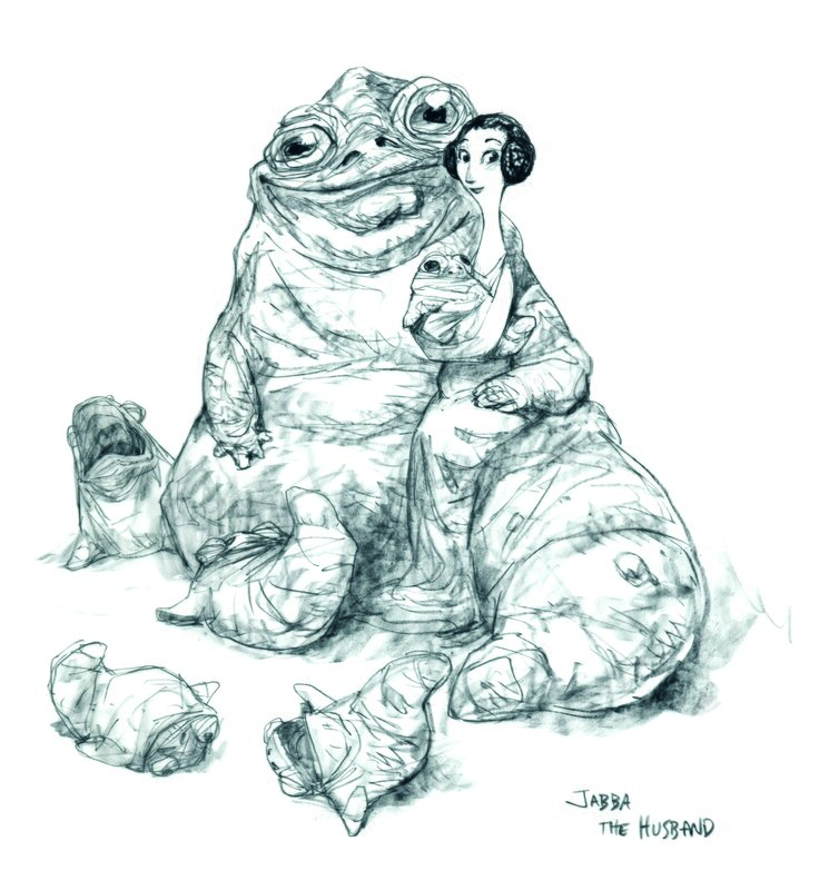For sale - Jabba the husband by Peter De Sève - Sketch