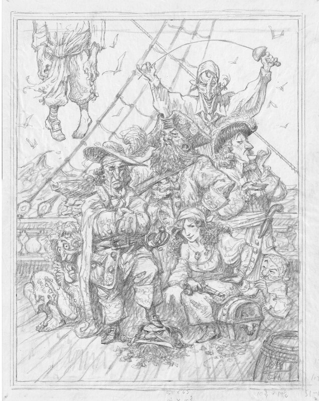 En vente - Pirates par Peter De Sève - Couverture originale
