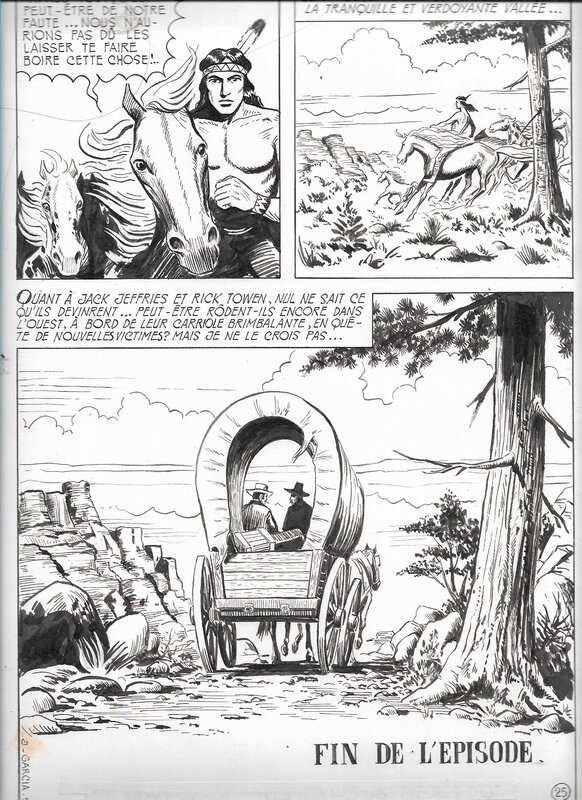 Joseph Garcia, Kocis, épisode indéterminé, planche finale - Parution dans le n°5 du magazine Ivanhoé (Mon journal) - Comic Strip