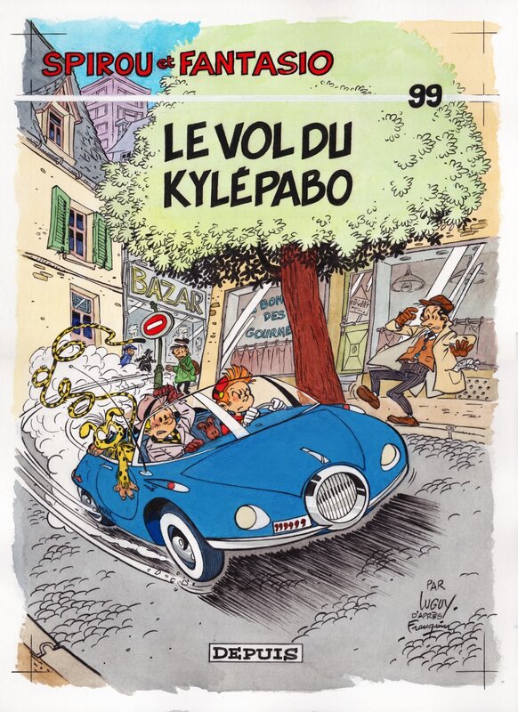 Luguy - Hommage à Spirou et Franquin - Original Illustration