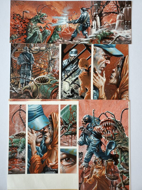 Loïc Malnati, APOCALYPSE T1 LES PLUS GRANDS NAISSENT POSTHUMES couleur directe - Planche originale