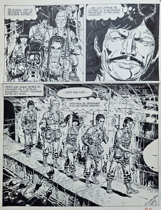 Malik, Jean-Marie Brouyère, 1976 - Archie Cash : Le démon aux cheveux d'ange - Planche originale