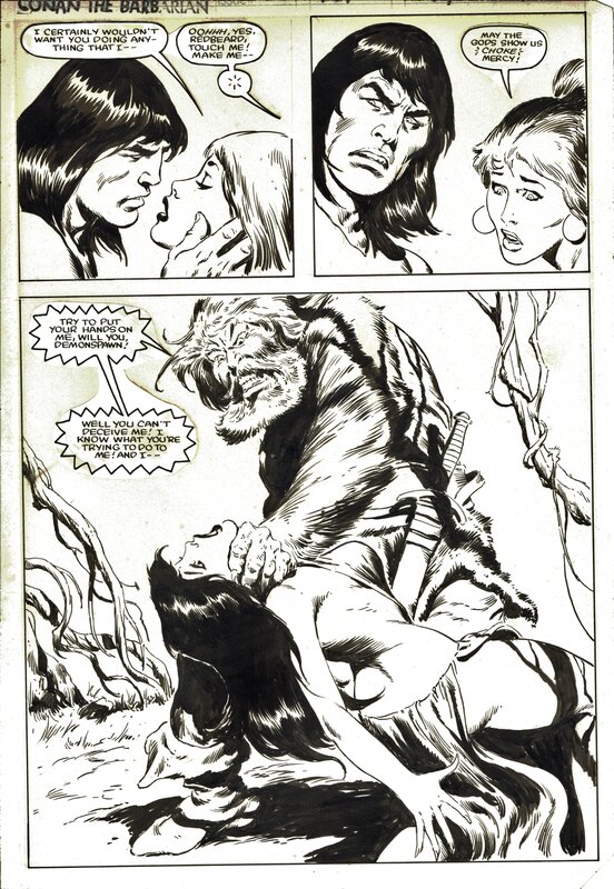 John Buscema, Conan The Barbarian #161 Pg.19 - Comic Strip