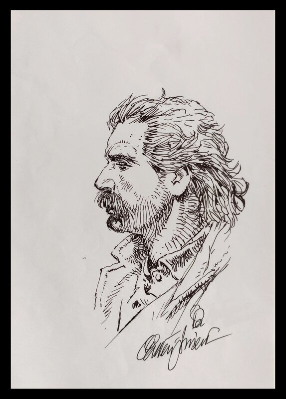 Autoritratto by Paolo Eleuteri Serpieri - Sketch
