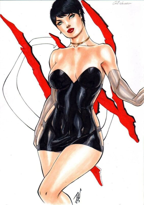 Catwoman par Joe Lima - Illustration originale