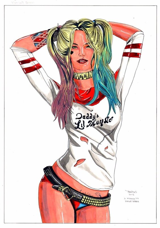 Harley Quinn par Diego Mendes - Illustration originale