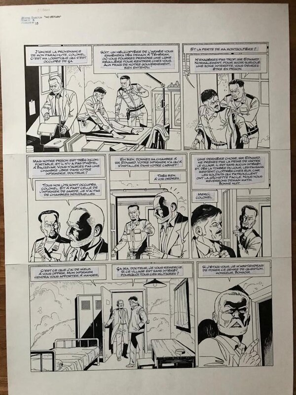 En vente - Wayne Shelton par Christian Denayer - Planche originale