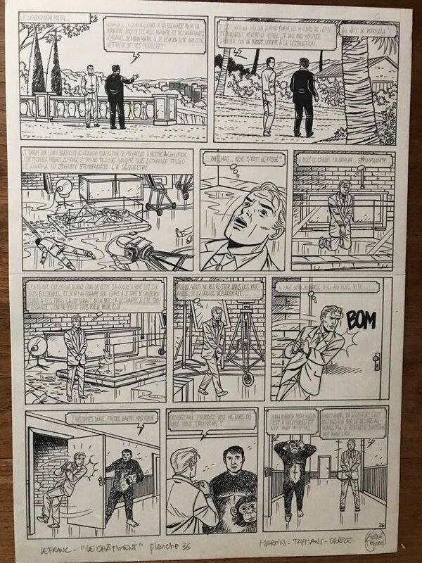 For sale - André Taymans, Lefranc- Le Chatiment - Comic Strip