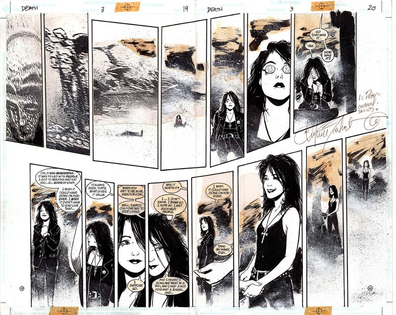 Chris Bachalo, Mark Buckingham, Neil Gaiman, Death: high cost of living issue 3 page 19,20 - Comic Strip