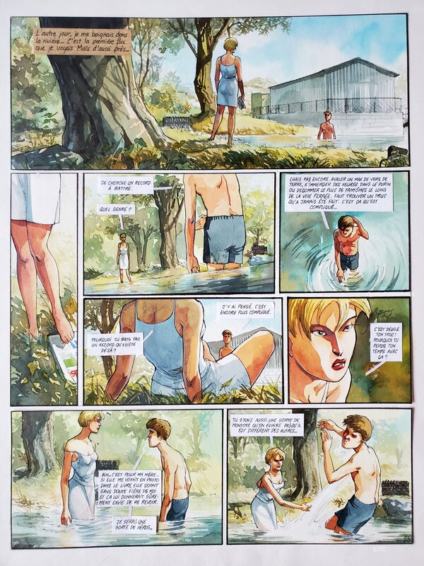 Olivier Berlion, LIE DE VIN  couleur directe - Comic Strip