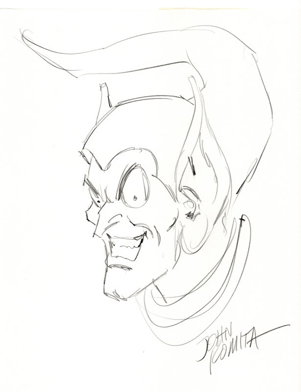 John Romita GREEN GOBLIN sketch - Sketch