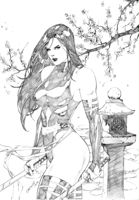 Psylocke par Gardenio - Illustration originale