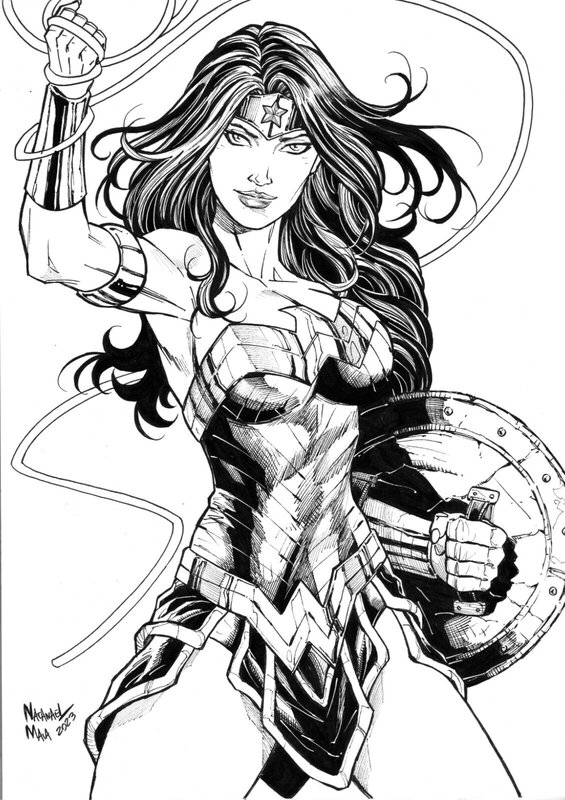 Natanael Maia, Wonder Woman - Princess Diana - Original Illustration