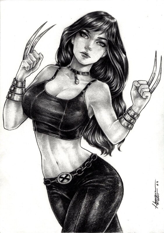 X-23 par Henrique Ferri - Illustration originale