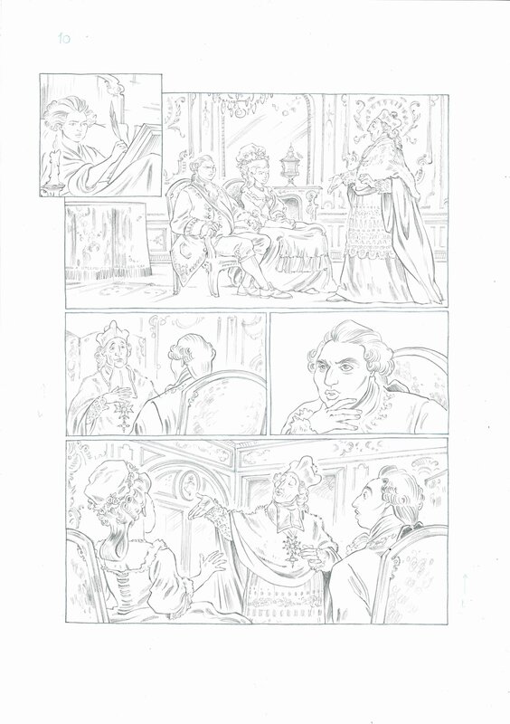 For sale - Isa Python, Mémoires de Marie-Antoinette tome 2, page 10 - Comic Strip
