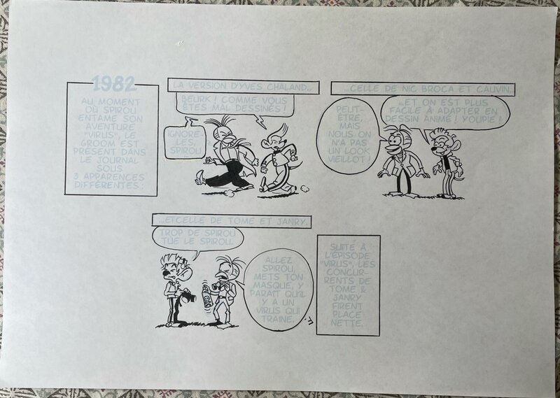 Fred Neidhardt, Trop de Spirou tue Spirou - Original Illustration