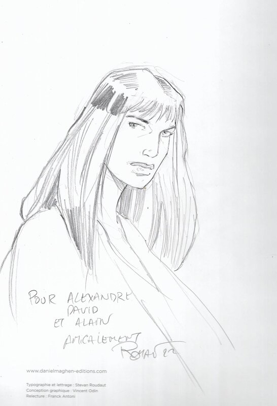 Olivier Roman, Dédicace sur l'album Sprague - Sketch