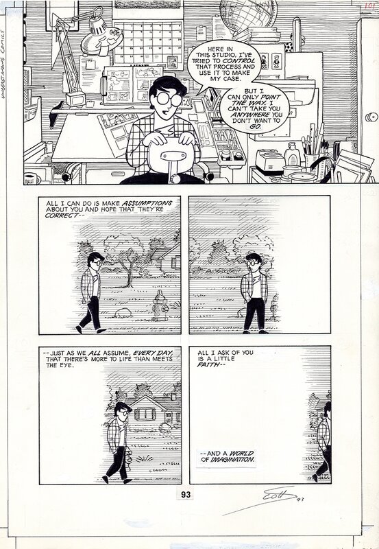 Scott mccloud understanding comics pg93 - Planche originale